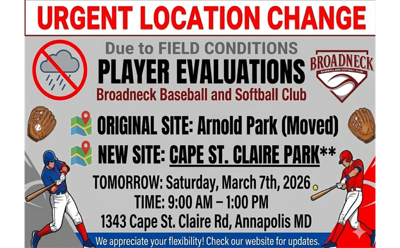 Player Evaluation Location Change!!!