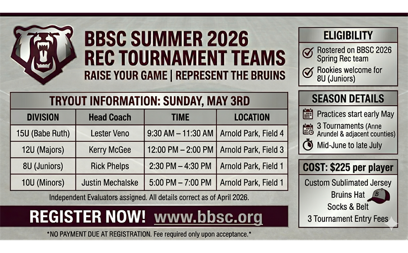 Summer Tournament Team Tryouts