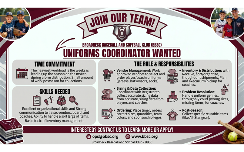 New Uniform Coordinator Search!!!